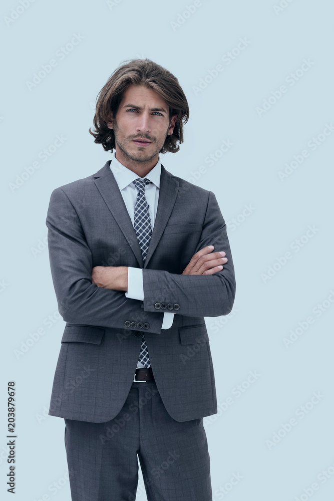 handsome businessman in suit isolated on white handsome businessman in suit isolated on white