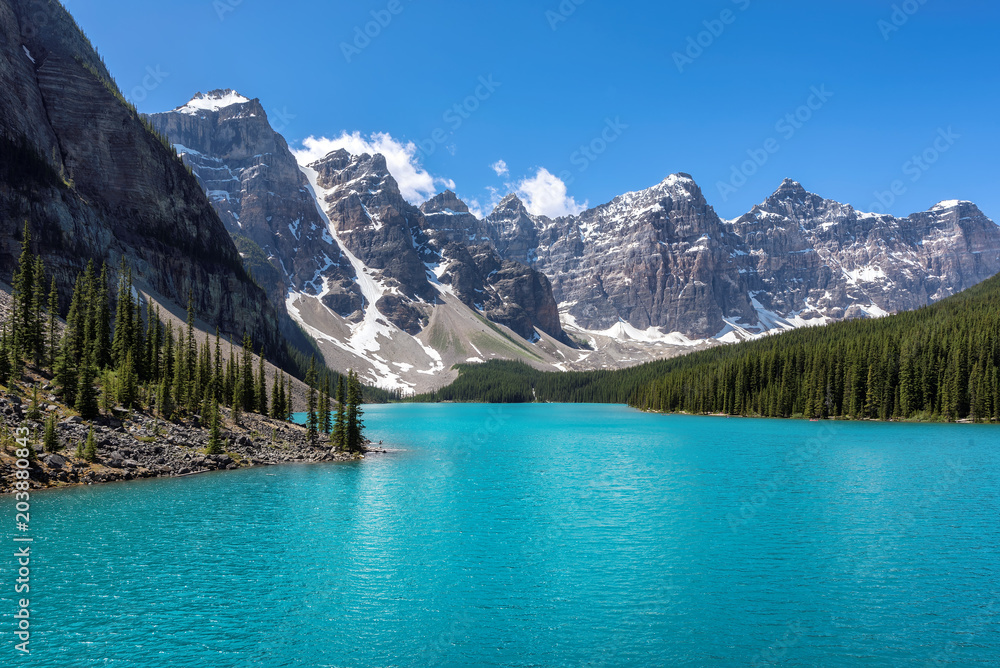 Moraine lake in Banff National Park, Canada