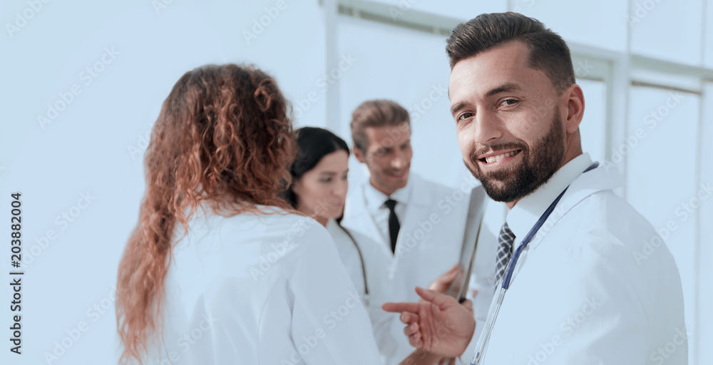 portrait of an experienced therapist. portrait of an experienced therapist.