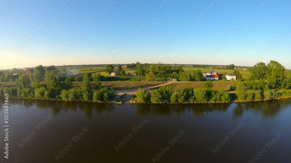 flight along the coast above the Vistula flight along the coast above the Vistula