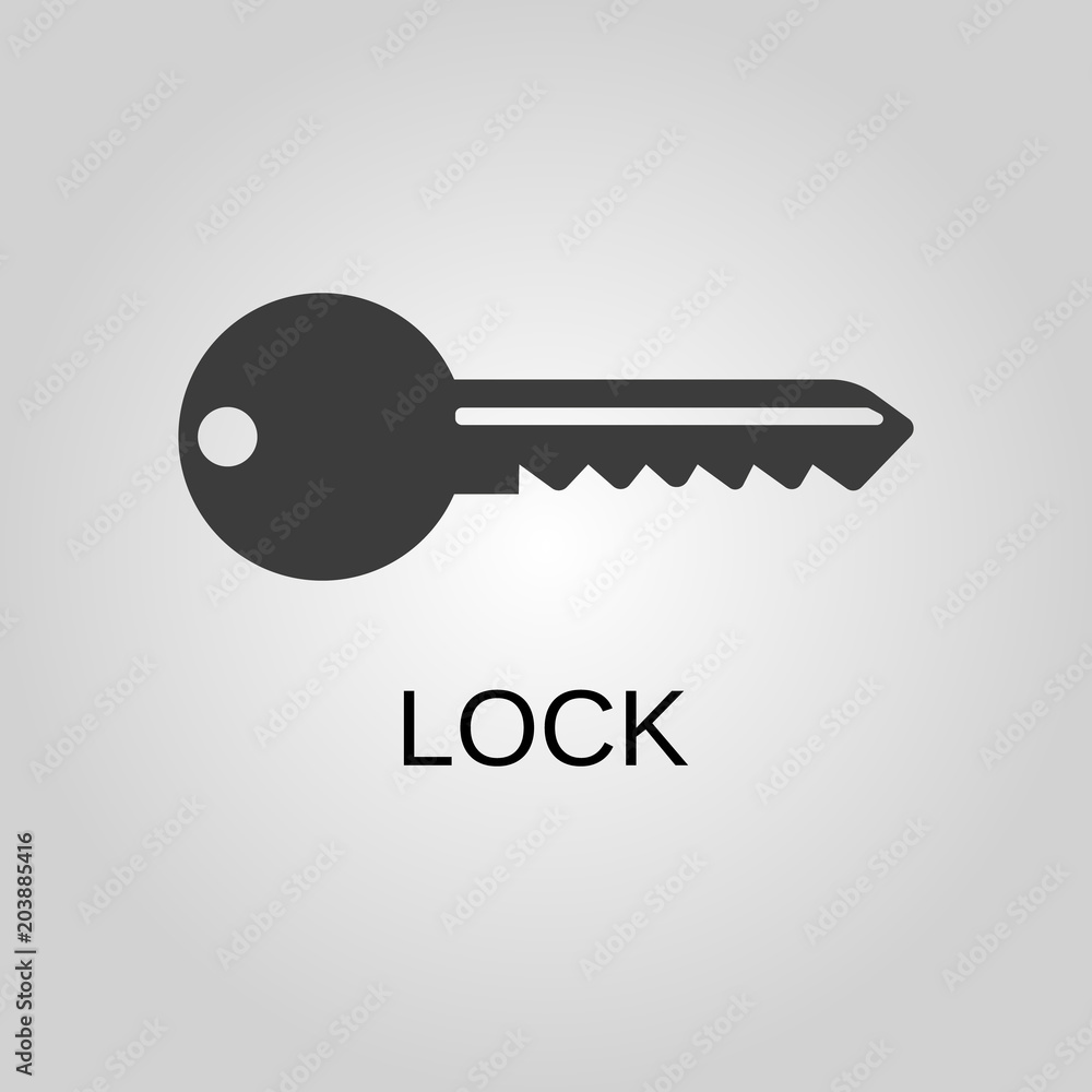 Lock icon. Lock symbol. Flat design. Stock - Vector illustration Lock icon. Lock symbol. Flat design. Stock - Vector illustration