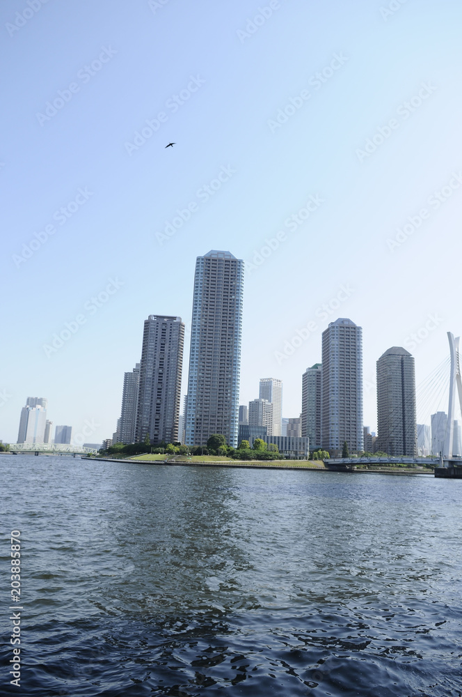 Naklejka premium 隅田川の景色
