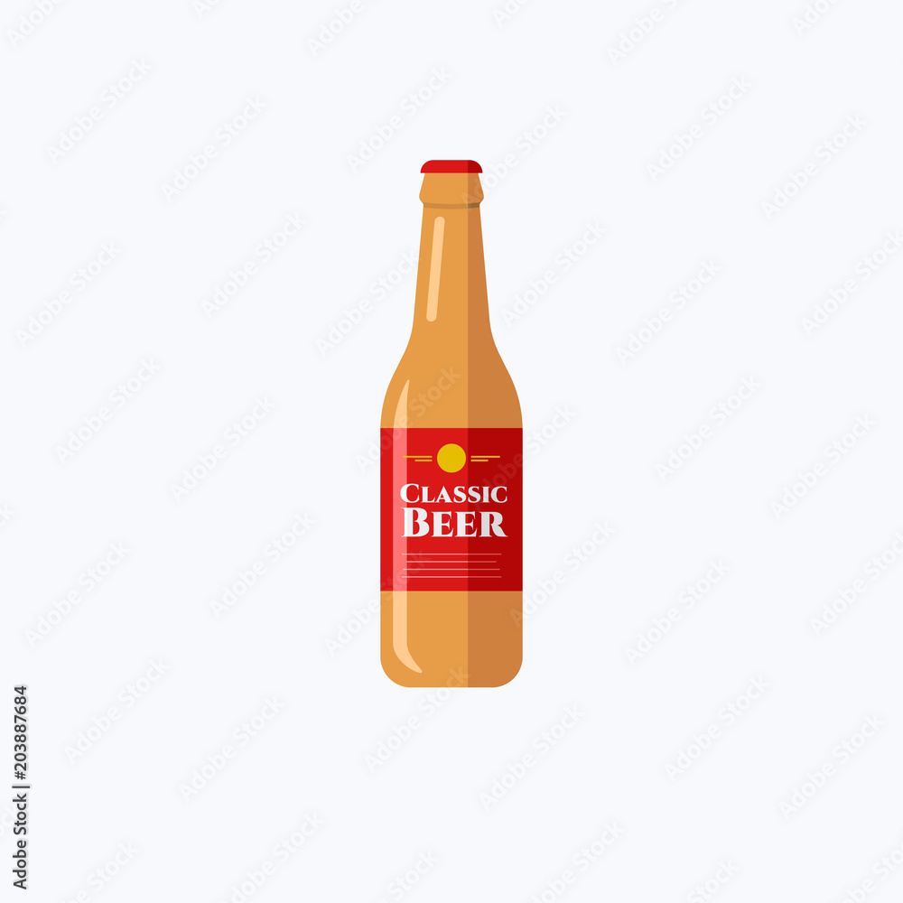 Beer Bottle Vector Icon Beer Bottle Vector Icon