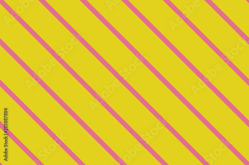 Seamless pattern. Pink Stripes on yellow background. Striped diagonal pattern For printing on fabric, paper, wrapping