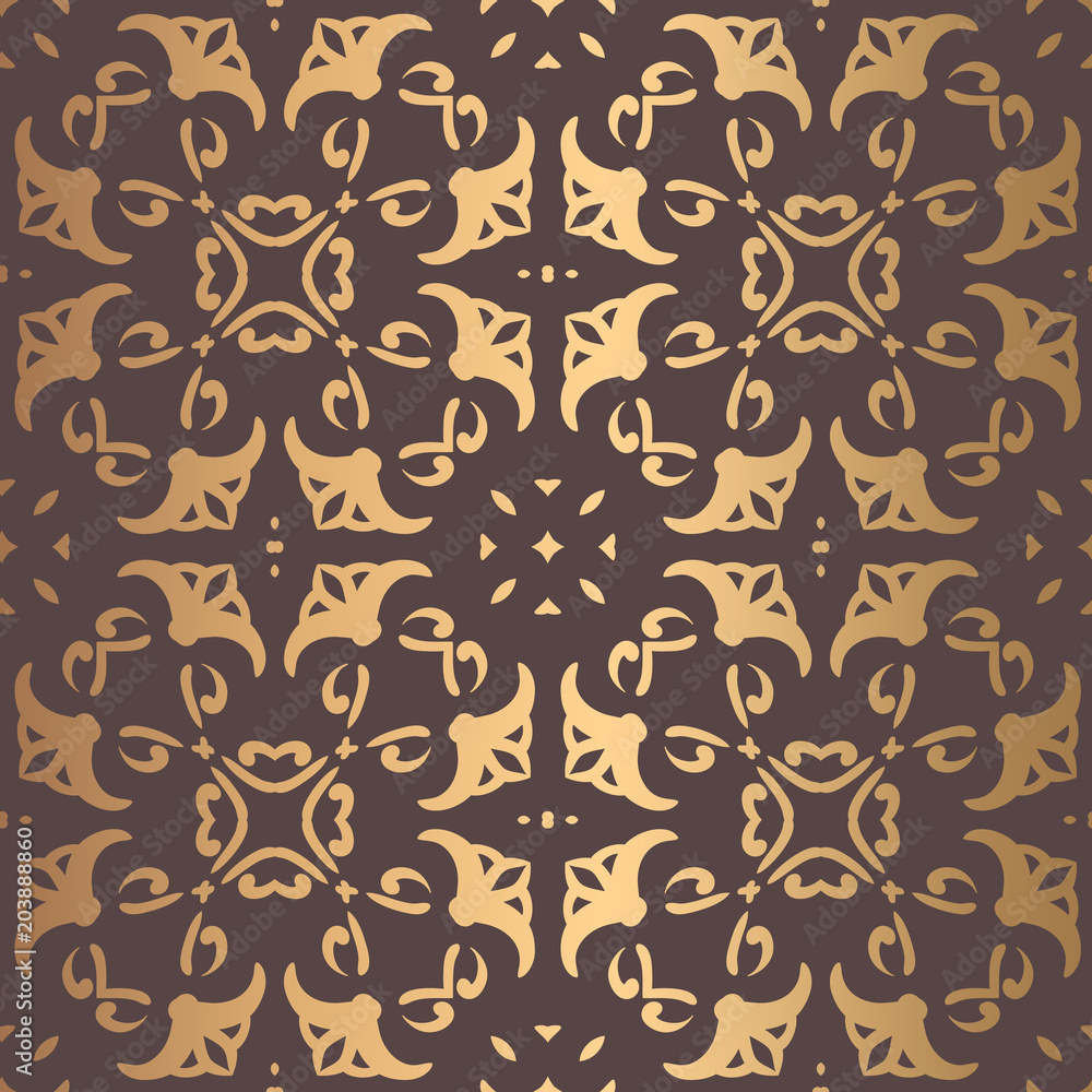 Obraz premium Golden Arabesque Pattern