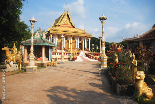 Billede på lærred Un temple bouddhiste au Cambodge