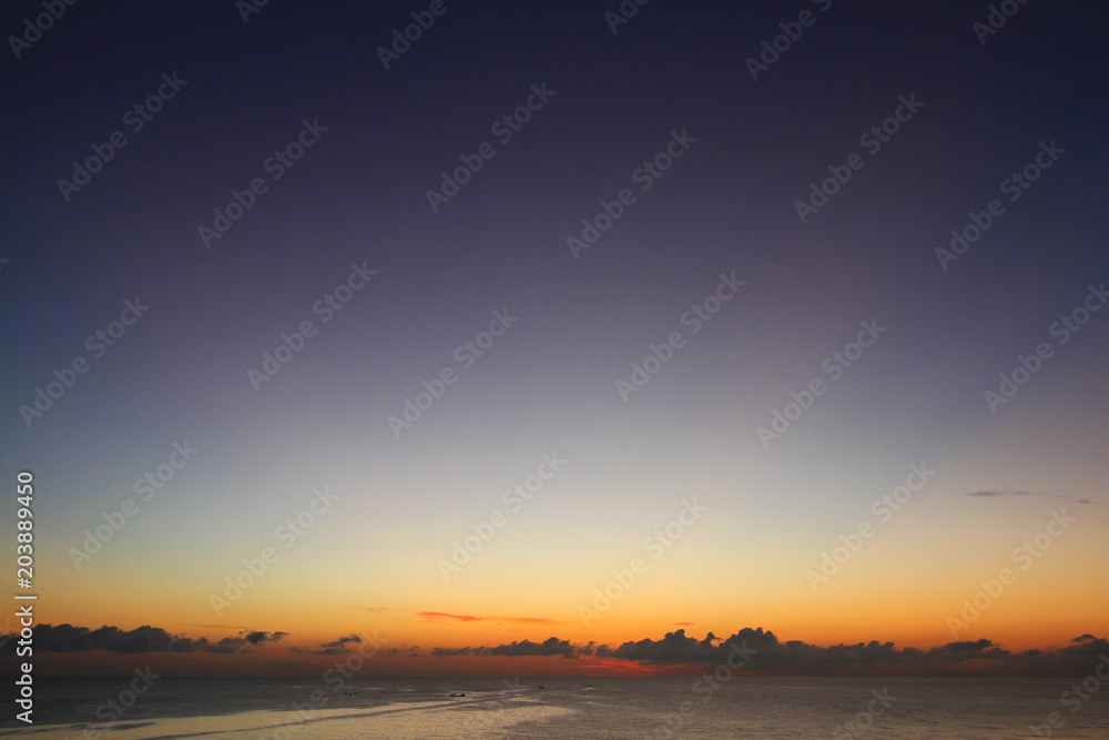 Obraz premium Beautiful sky on twilight time 