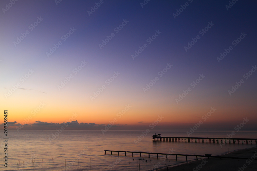 Beautiful sky on twilight time 