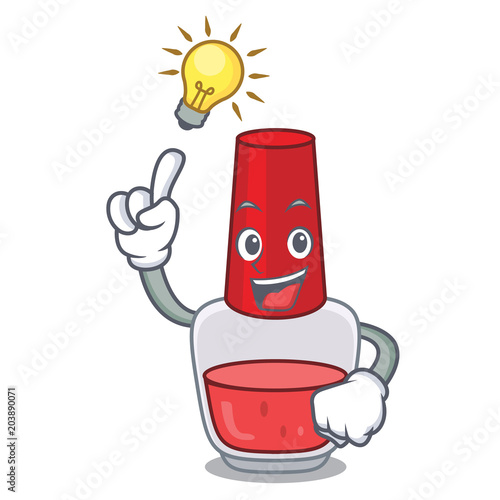 Have an idea nail polish mascot cartoon