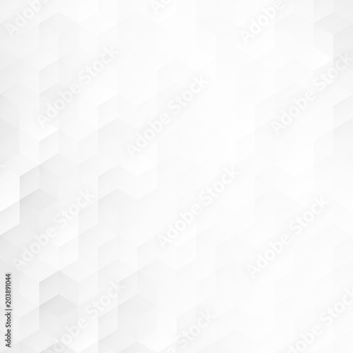 Light abstract background with geometric shapes. Vector white and gray texture