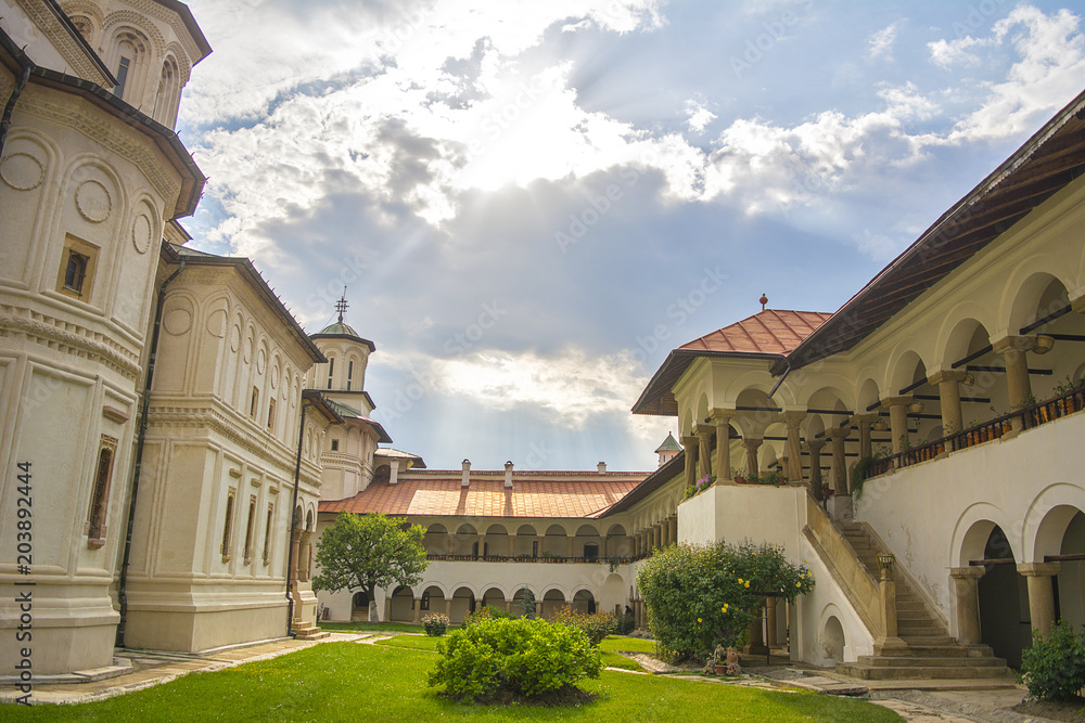 The Horezu monastery in Romania, seen from outside.