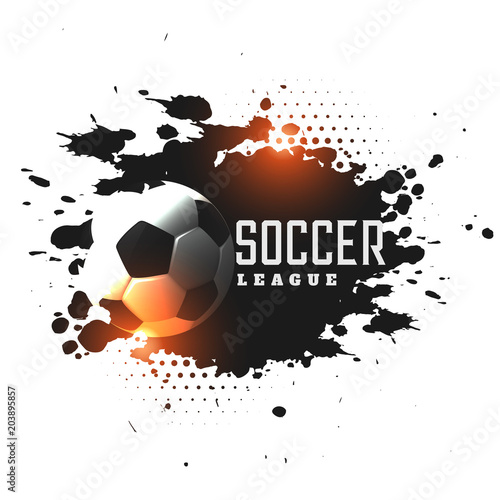 abstract grunge soccer league tournament background