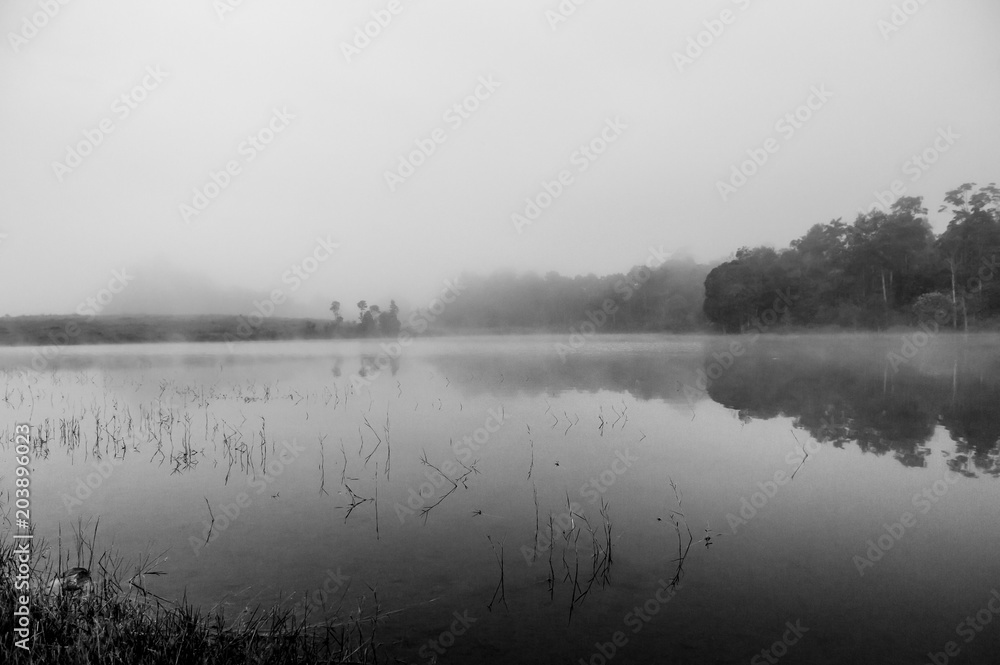 Fototapeta premium Beautiful Viewpoint Of Sai Sorn Reservoir, Khao Yai National Park, Nakhonratsima, THAILAND