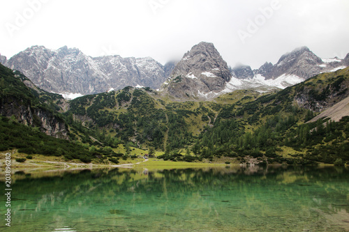 Seebensee lake in Tyrol  Austria