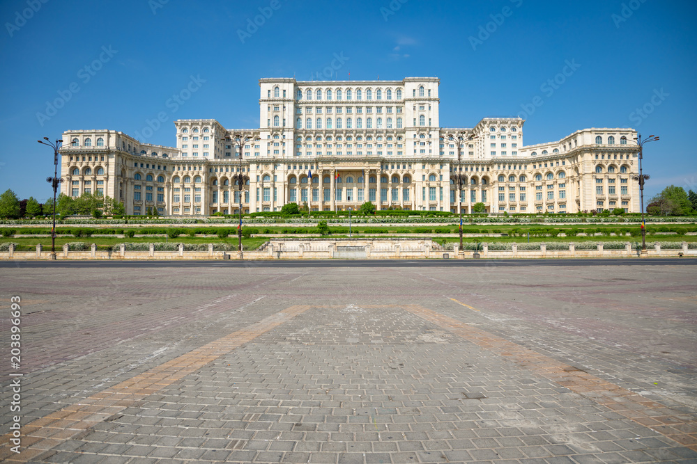 Building of Romanian parliament in Bucharest is the second largest building in the world, Rumania