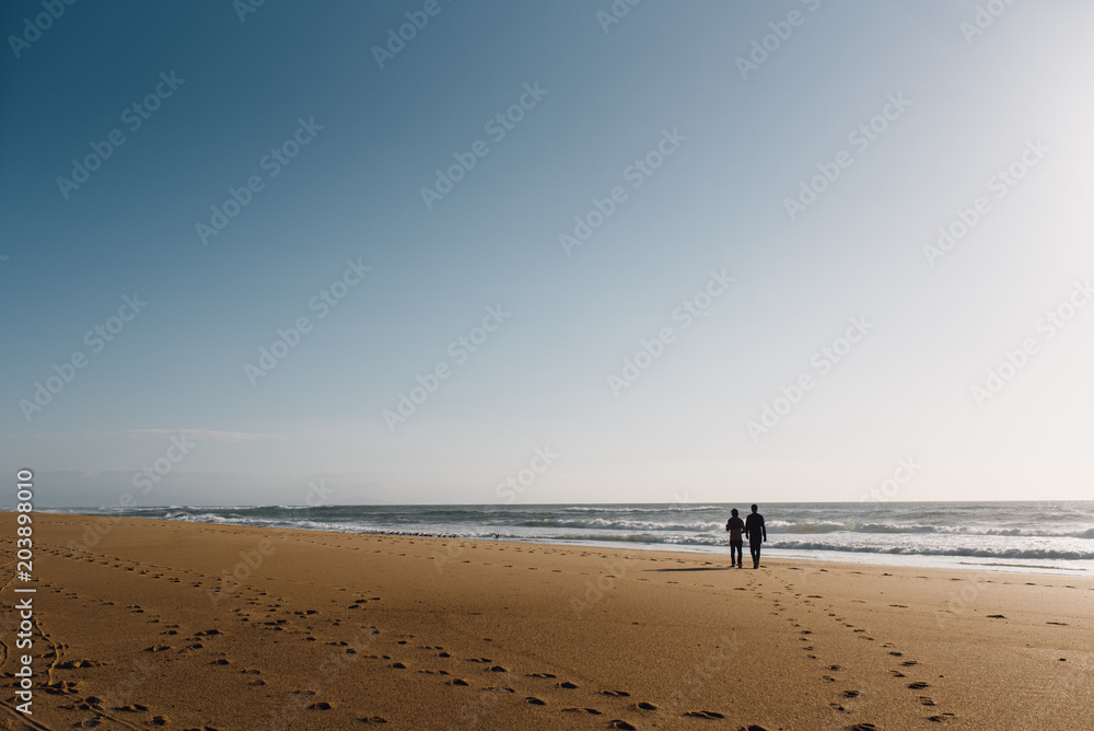 Obraz premium Walking on the beach