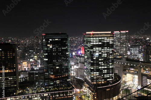 The city view from Umeda Sky Building