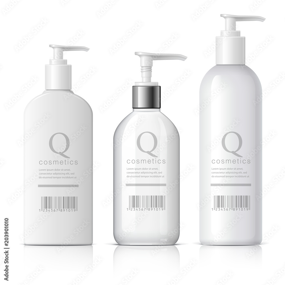 Realistic Cosmetic bottle can sprayer container. Realistic Cosmetic bottle can sprayer container.