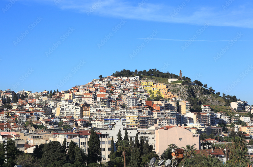 The town of Kusadasi on the Aegean coastline (Turkey).