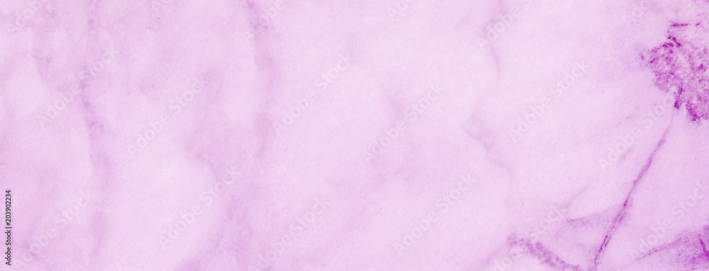 Fototapeta premium Ultra violet Marble surface background copy space. Long banner for blogs and web sites