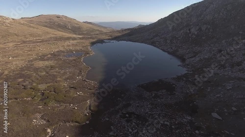 Mount Kosciuszko and Lake Cootapatamba aerial landscape photo