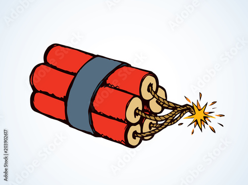 Grenade. Vector drawing