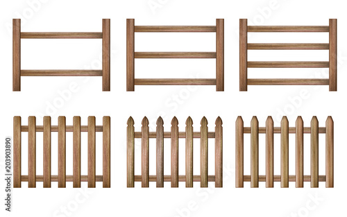 Wood fence