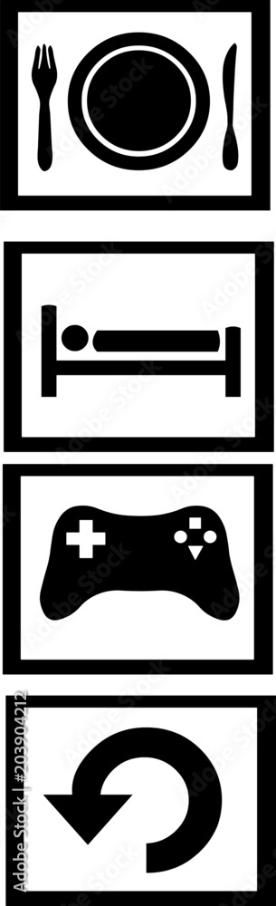 Eat, Sleep, Game, Repeat. Eat, Sleep, Game, Repeat.