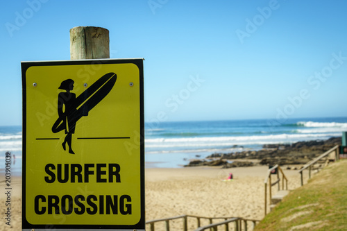 Surfer Crossing 002 photo