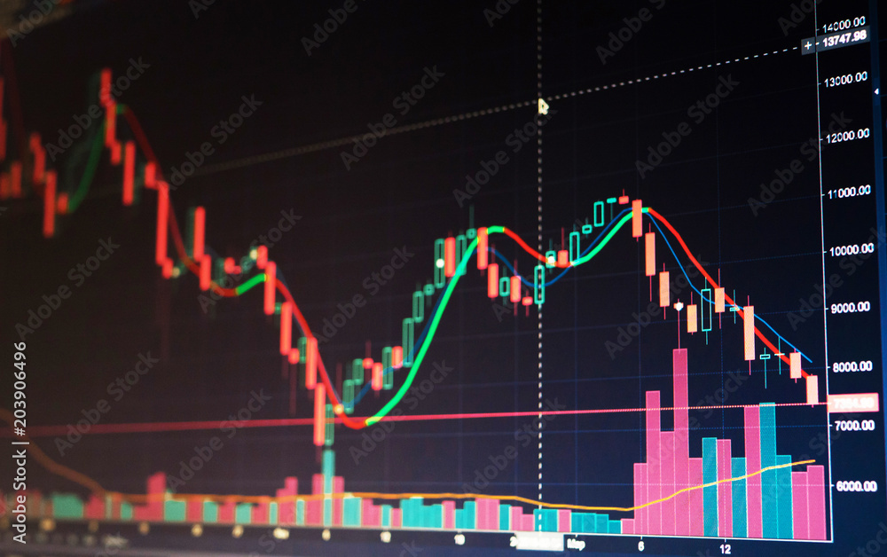 Fototapeta premium World economics graph. Conceptual view of exchange market