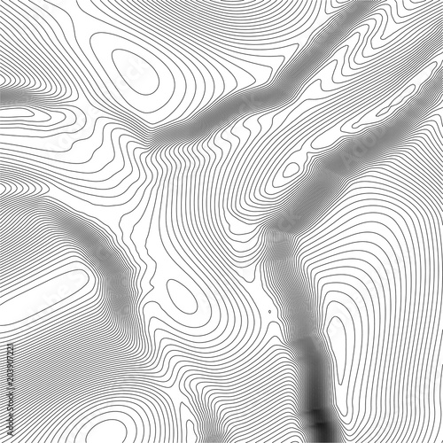 Topographic map background concept with space for your copy. Topography lines art contour , mountain hiking trail , Shape vector design. Computer generated   .