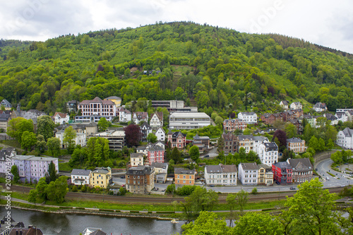 The city of Altena and the river Lenne in Germany © Mira Drozdowski
