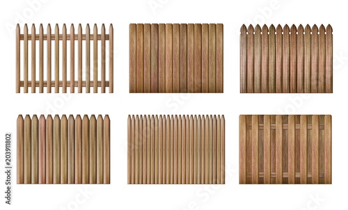Wood fence