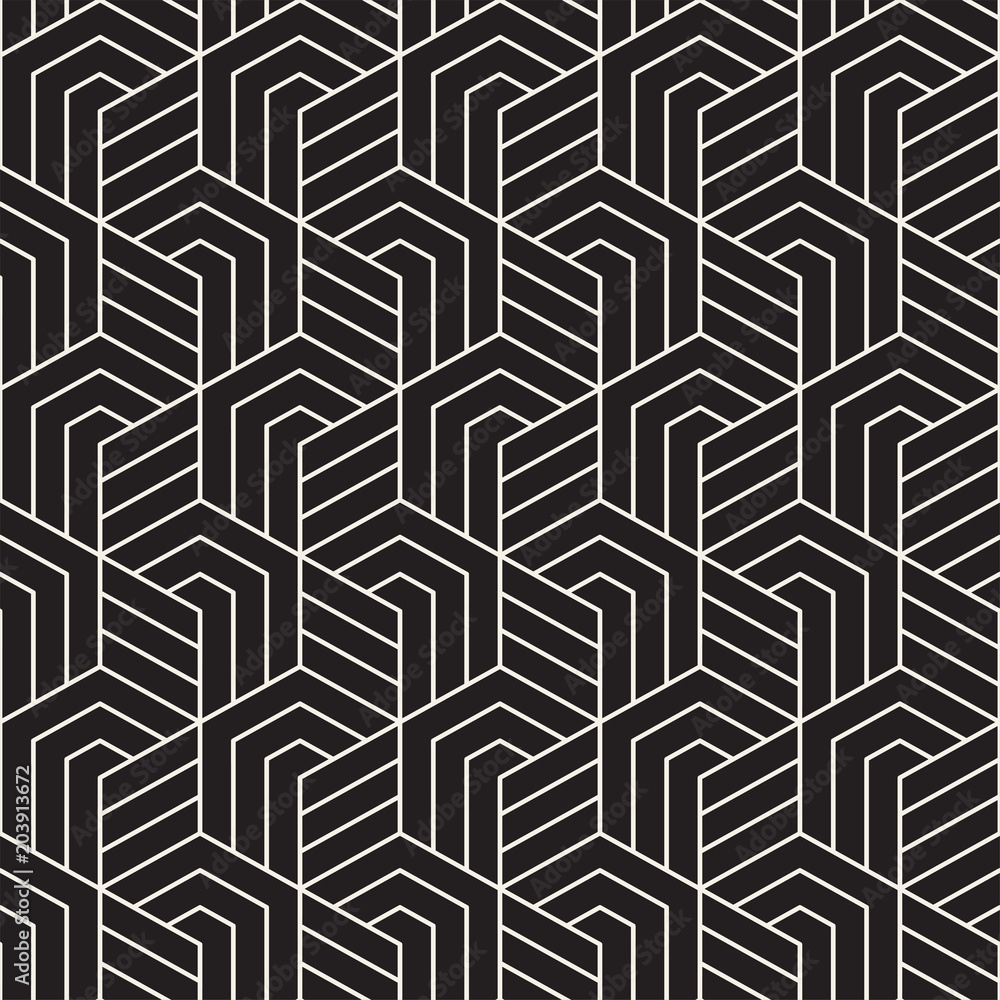 Vector seamless pattern. Modern stylish abstract texture. Repeating tiles