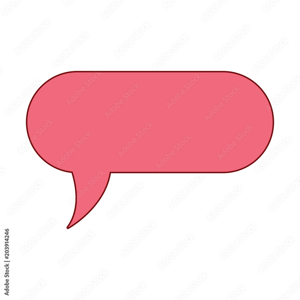 pink speech bubble icon over white background, vector illustration pink speech bubble icon over white background, vector illustration