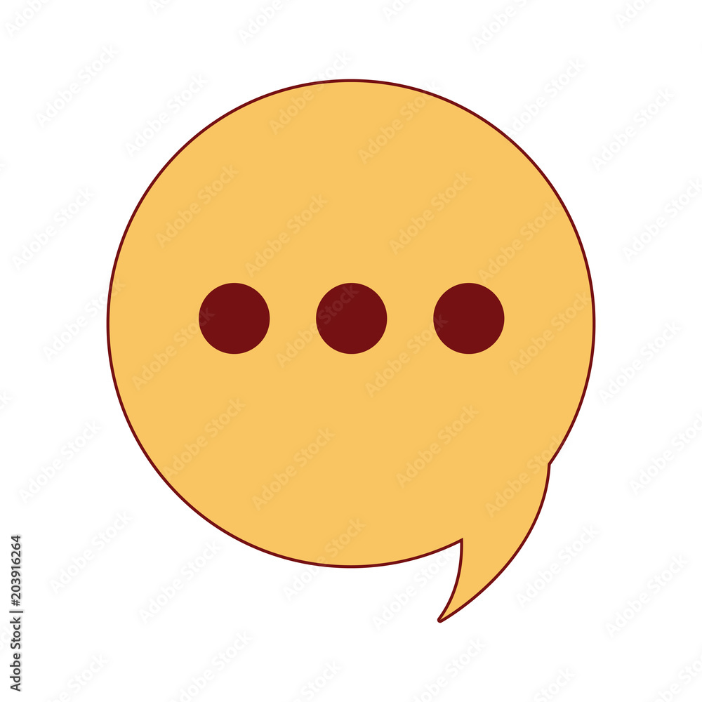 speech bubble icon over white background, colorful design. vector illustration speech bubble icon over white background, colorful design. vector illustration