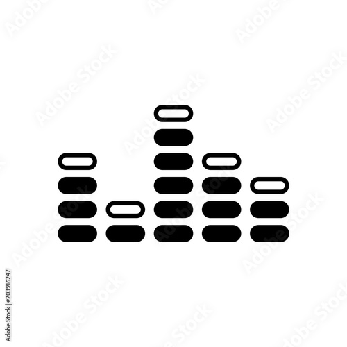 Fotografi Digital equalizer. Simple icon