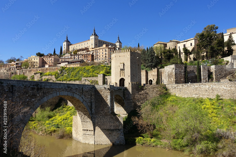 Toledo, Alcantara Brücke (Puente de Alcantara), Spanien