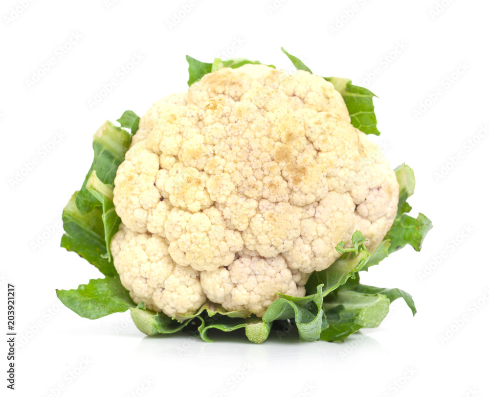 Cauliflower isolated on white background Cauliflower isolated on white background
