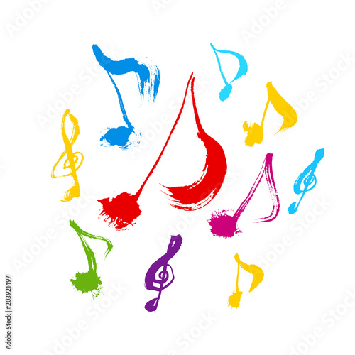 음악회 포스터 / 손으로 그린 음악 일러스트