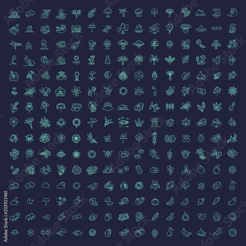 Big natural icon set