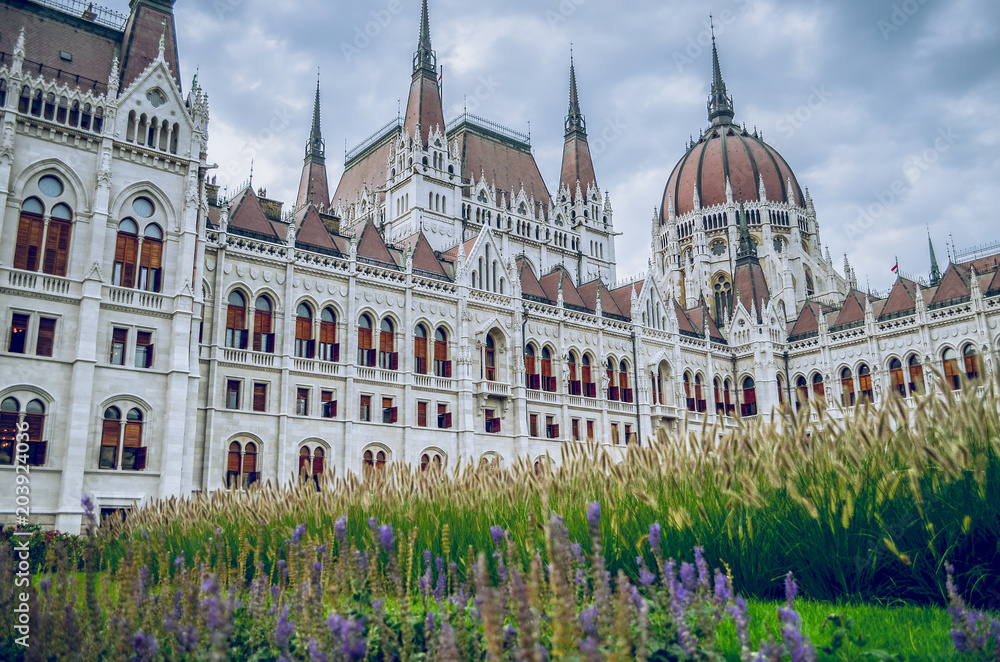 Fotografía del parlamento de Budapest, Hungría