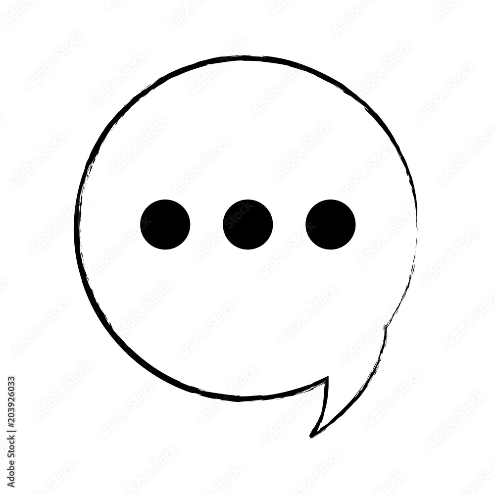 sketch of speech bubble icon over white background, vector illustration sketch of speech bubble icon over white background, vector illustration