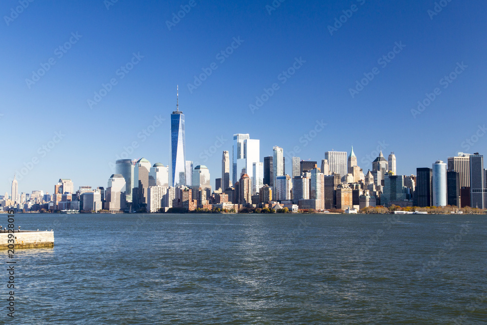 Fototapeta premium New York, Lower Manhattan skyline