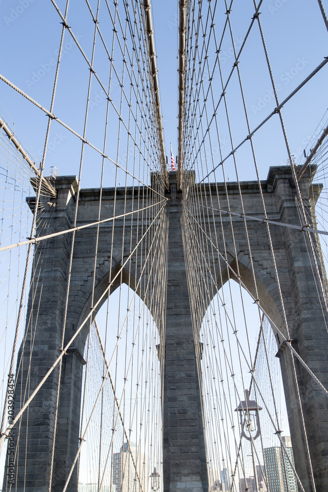 Naklejka premium Nowy Jork, Most Brookliński