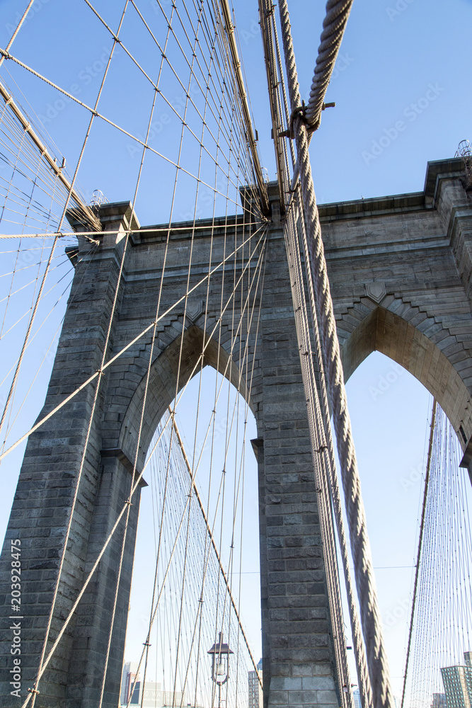 Fototapeta premium New York, the Brooklyn Bridge