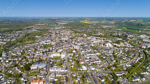 Fototapeta Naklejka Na Ścianę i Meble -  Vue aérienne de Carquefou en Loire Atlantique