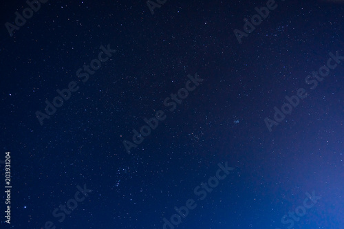 starry sky in night