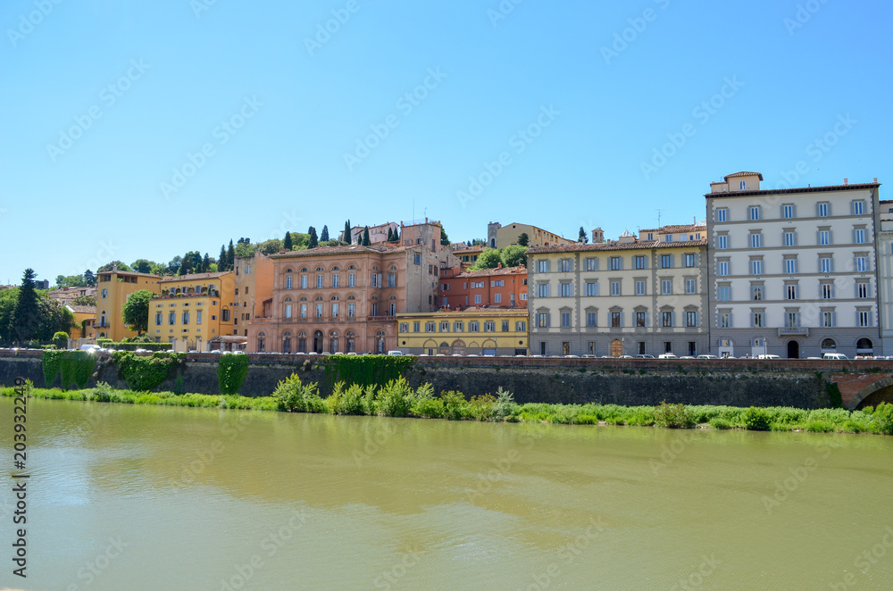 Les rives de l'Arno, Florence, Italie