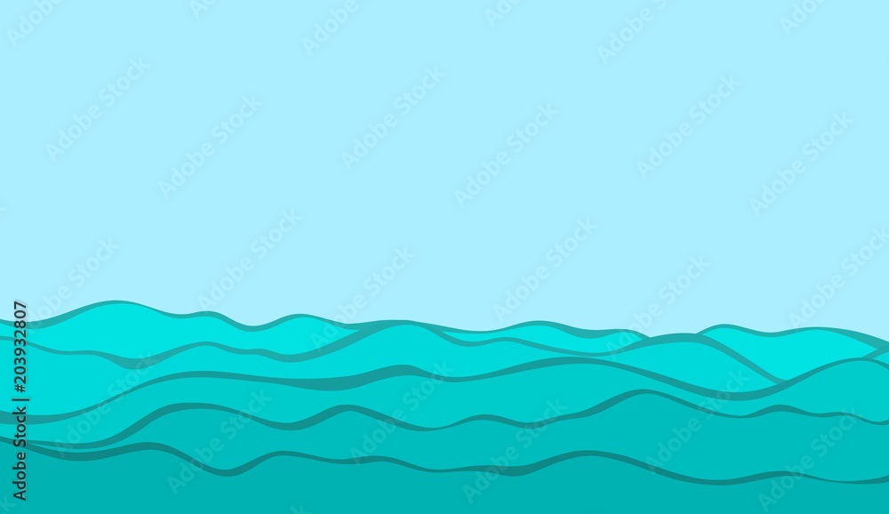 Sea with waves. Sea with waves.